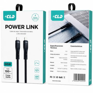 CABLE POWER LINK TIPO C A TIPO C 60W