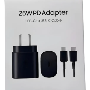 CARGADOR TIPO SAMSUNG 25W NEGRO + CABLE CC