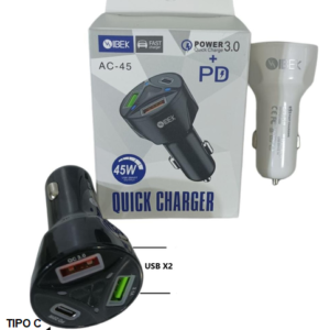 Cabezal 12v 55W 2USB + TIPO C