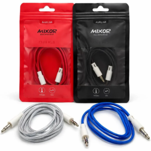 Cable Auxiliar 3.5mm 1m Mixor Blanco