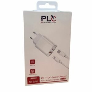 Cargador 220V PLC 25W Cabezal C + USB + Cable tipo