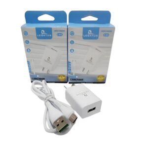 Cargador Legatus 220v V8 2.4a 1 usb c cable