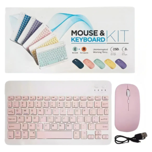 Kit Teclado y Mouse Inalámbrico Bluetooth Recargab