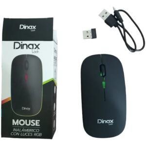 Mouse Inalambrico Dinax Leces RGB recargable