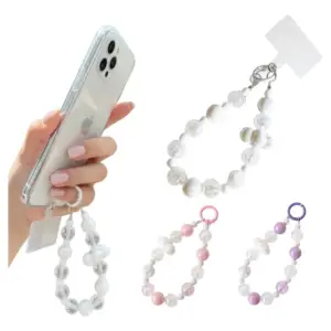 STRAP PERLAS CORTO SUJETADOR CELULAR