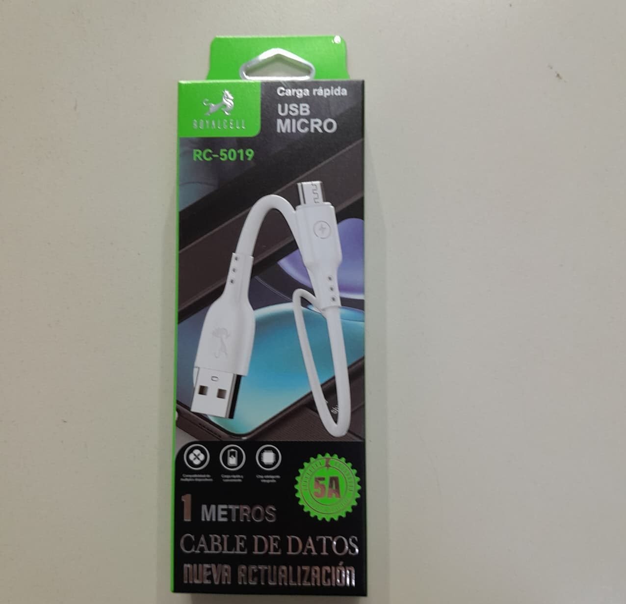 Cable USB Micro V8 RC-5019 ROYALCELL