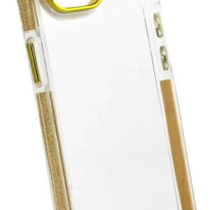FUNDA TRANSP. BORDE BRILLO SAM A06 DORADO