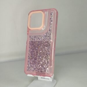 FUNDA BRILLOS REFORZADA SAM A17 ROSA