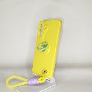 FUNDA ANILLO Y CORDON AMARILLO MOTO G05 / E15