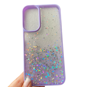 FUNDA EPOXI TRANSP. BRILLO VIOLETA XIAOMI 13C