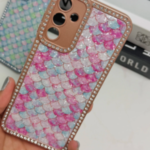 FUNDA MERMAID BRILLOS MARRON IPH 16 PRO MAX