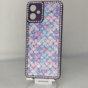 FUNDA MERMAID BRILLOS VIOLETA IPH 16 PRO