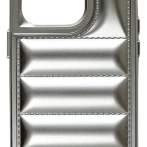 FUNDA PUFFER METALIZADA SAM A11 GRIS