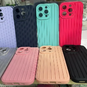 FUNDA SILICONA RAYAS SAM A05S FUCSIA