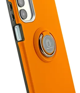 FUNDA SOFT CON ANILLO SAM A06 NARANJA