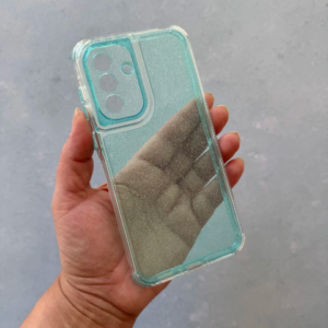 FUNDA TRANSPARENTE BRILLO REF. SAM A56 CELESTE