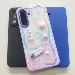 FUNDA NICE CHARM MOTO G24 LILA