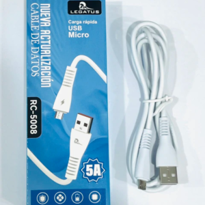 CABLE MICRO USB V8 5A RC-5008 1MT LEGATUS