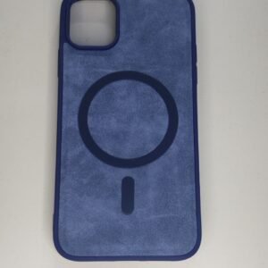 FUNDA CUERO MAGSAFE AZUL IPH 15 PRO