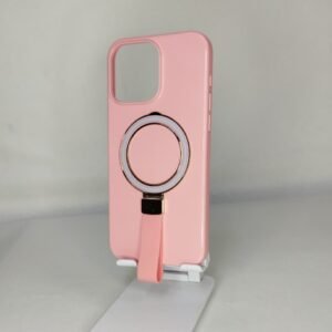 FUNDA GLOSSY MAGSAFE SOPORTE ROSA IPH 15 PRO MAX