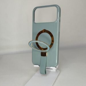 FUNDA GLOSSY SOPORTE TIRA AZUL PAST IPH 17 PRO MAX