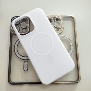 FUNDA JELLY MAGSAFE BLANCA IPH 14 PRO MAX