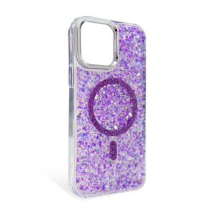FUNDA REF. BRILLO MAGSAFE LILA IPH 13 PRO MAX