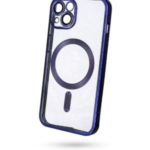 FUNDA MAGSAFE METAL AZUL IPH 15 PRO MAX