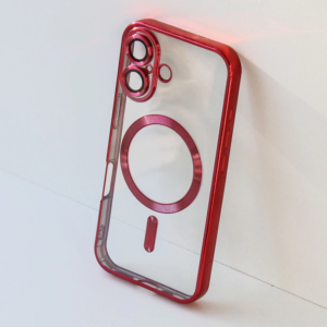 FUNDA METAL MAGSAFE ROJO IPH 16