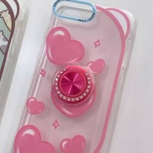 FUNDA OREJAS ROSA IPH 7