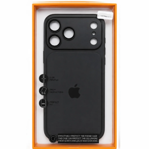 FUNDA METAL FULL COVER NEGRO IPH 16