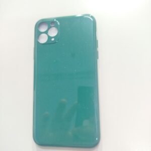 FUNDA TPU SILICONA BRILLITOS VERDE IPH 11 PRO MAX