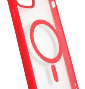 FUNDA MAGSAFE BORDE COL. ROJO IPH 16 PRO